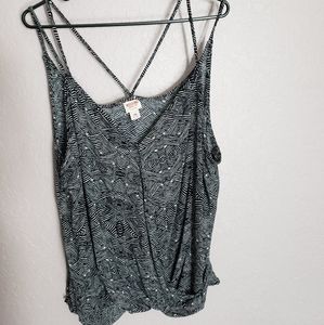 Massimo black and white tank